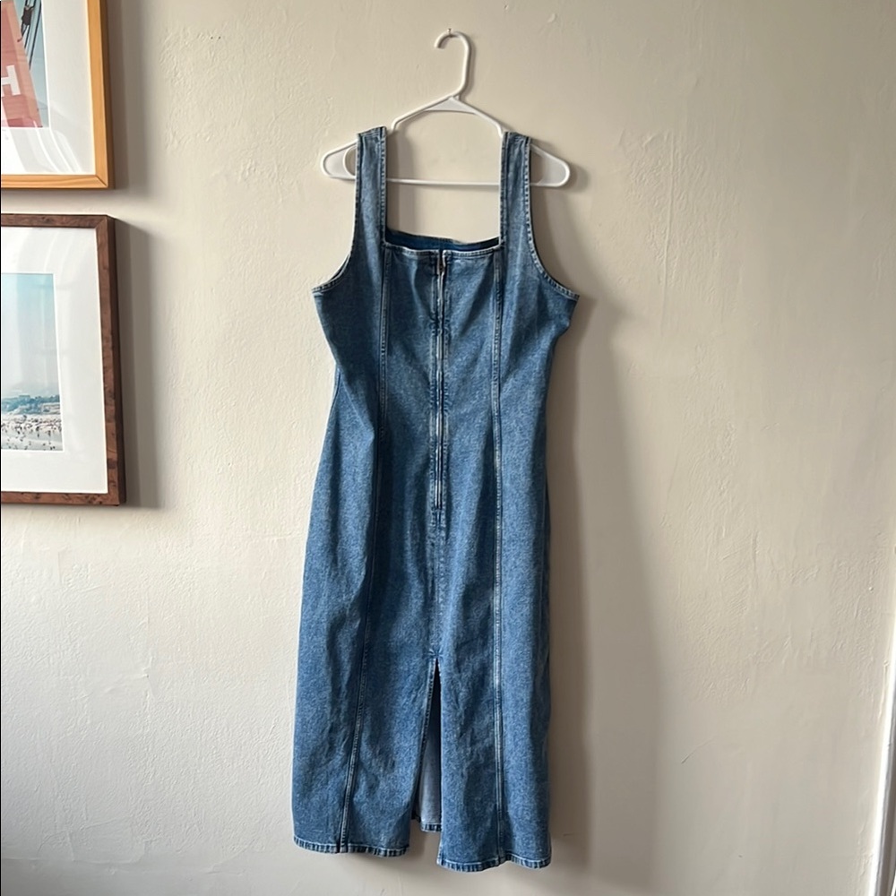 Abercrombie & Fitch Blue Denim Midi Dress - Picture 6 of 8